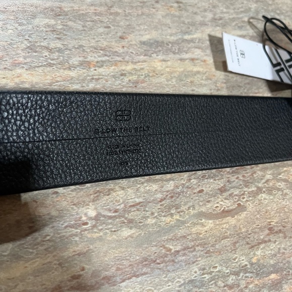NWT B-low the Belt pebble grain leather black belt